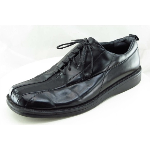 State‎ Street Shoes Sz 10.5 M Black Derby Oxfords Synthetic Men - Picture 1 of 8
